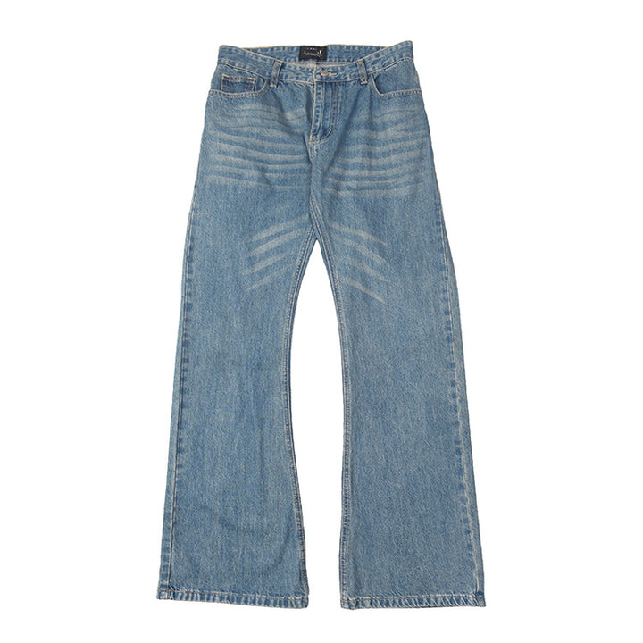 Damen weit geschnittene Jeans mit ausgefallenem Design Drune