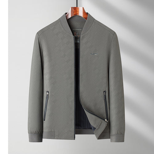 Herren Sportliche Blousonjacke mit feinem Strukturdesign und elastischen Bündchen Drune