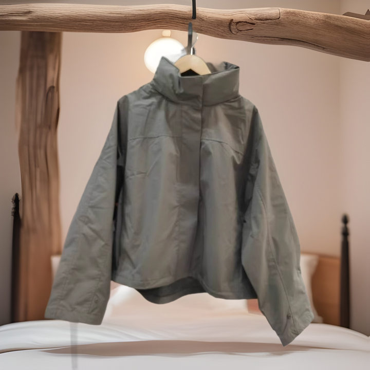 Damen leichte Übergangsjacke mit hohem Kragen Drune