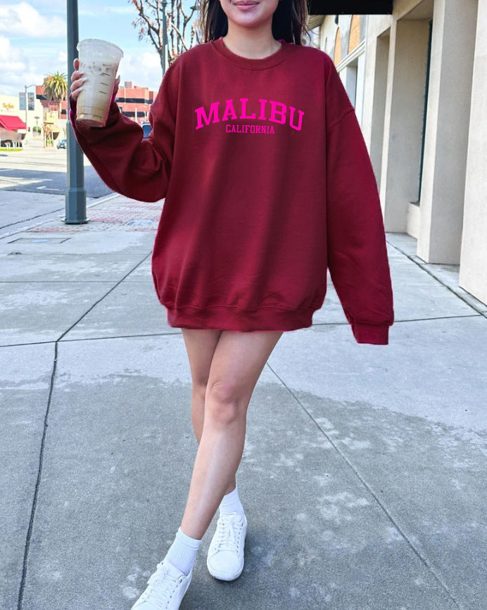 Damen Sweatshirt mit lässigem California-Logo und weichem Material Drune