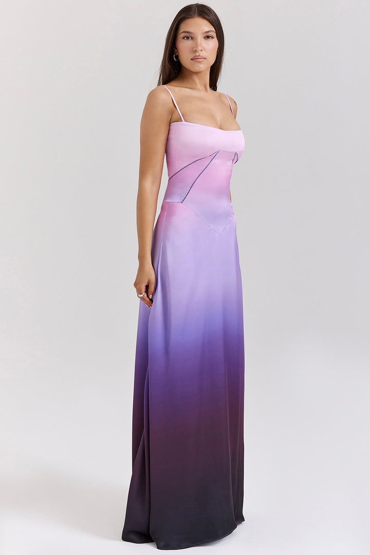 Damen Abendkleid mit figurbetontem Schnitt und elegantem Satin-Finish Drune
