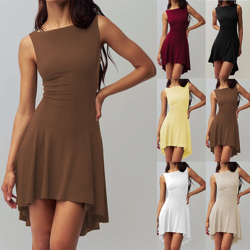 Damen Elegantes asymmetrisches Jumpsuit mit figurbetonendem Schnitt Drune