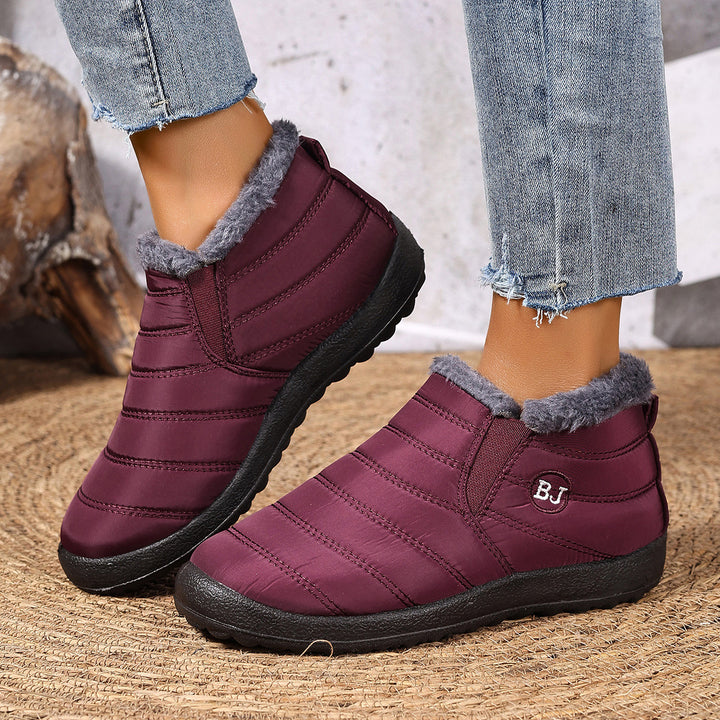 Damen Bequeme und warme Slipper mit kuscheligem Innenfutter Drune