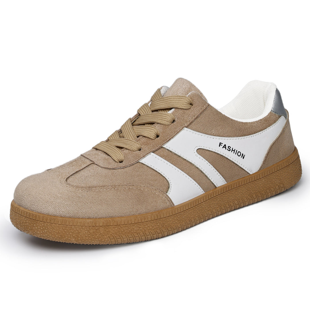 Herren nan retro Veloursleder Sneaker mit gepolstertem Fersenkragen und profilierter Gummilaufsohle Drune
