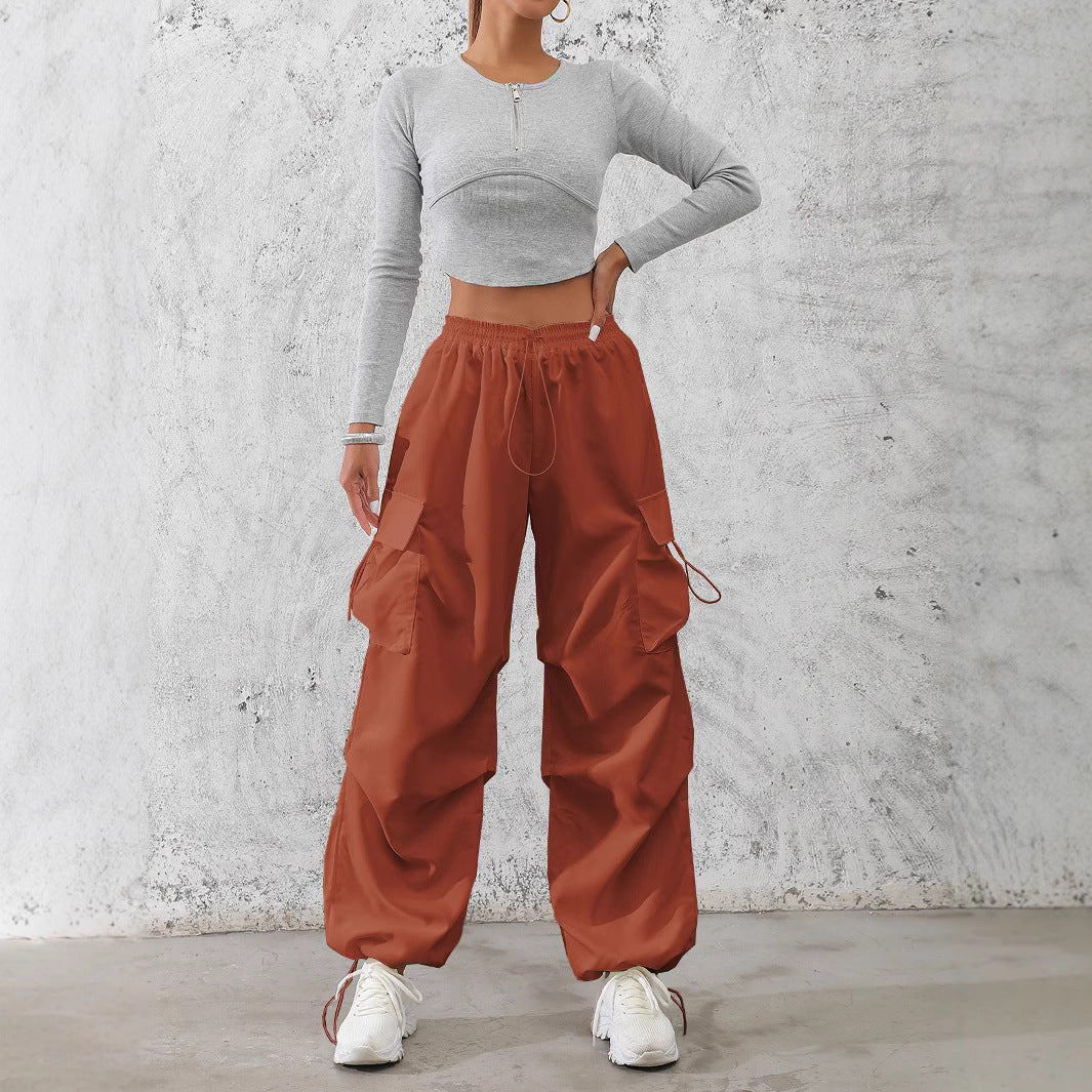 Damen Cargo-Hose mit elastischem Bund und praktischen Seitentaschen Drune