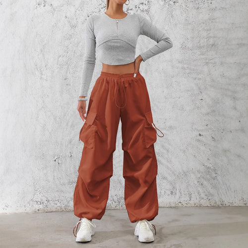 Damen Cargo-Hose mit elastischem Bund und praktischen Seitentaschen Drune