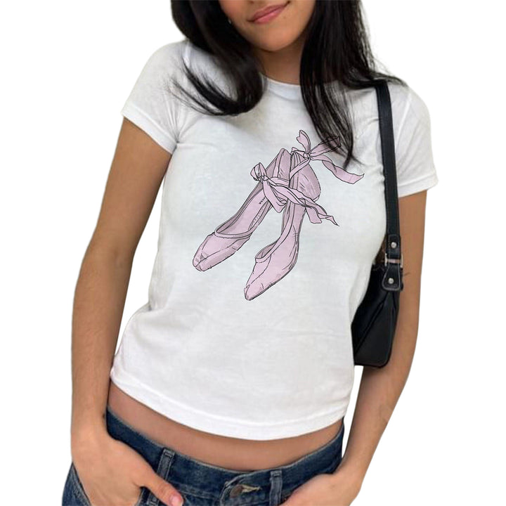 Damen T-Shirt mit verziertem Herz-Motiv Drune