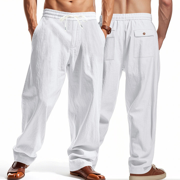 Herren Bequeme Freizeithose mit verstellbarem Bund und praktischen Taschen Drune