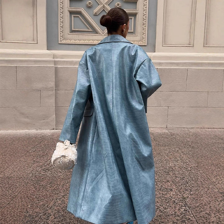 Damen oversized Denim-Trenchcoat Drune