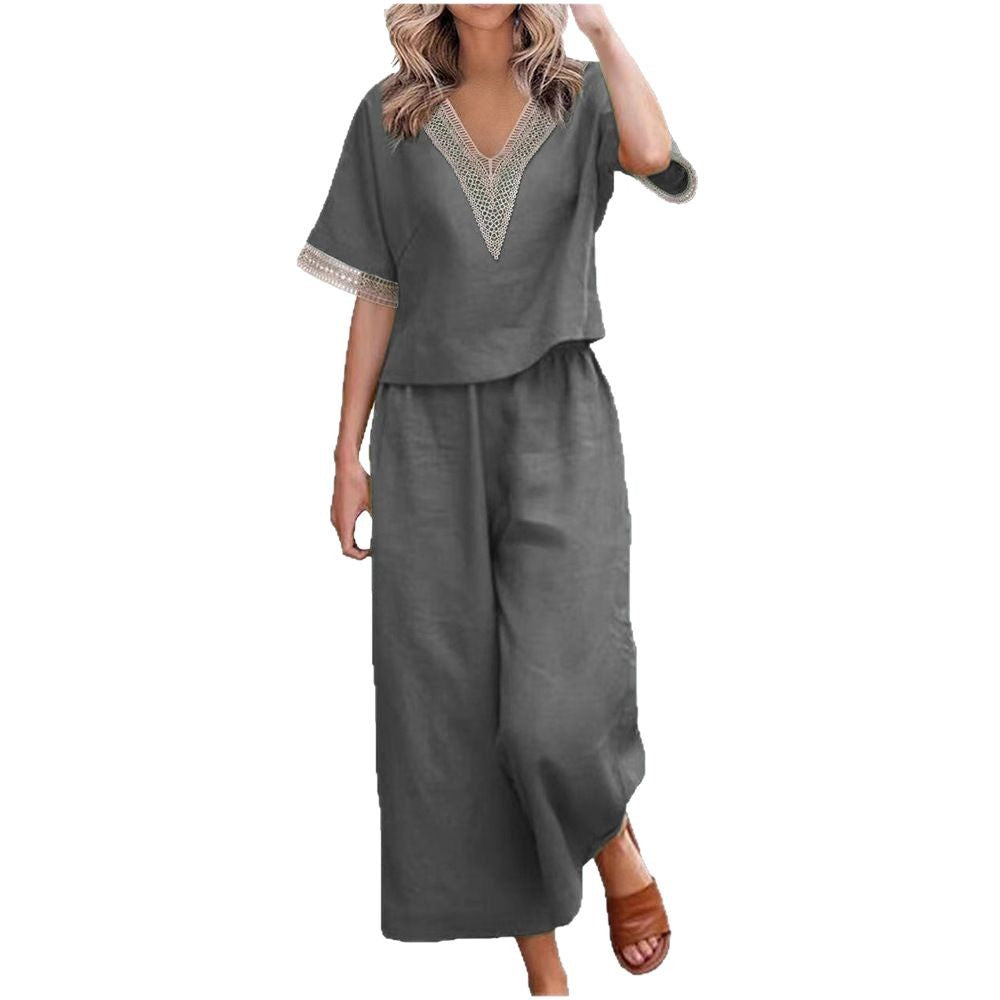 Damen Elegant geschnittenes Zweiteiler-Outfit Drune