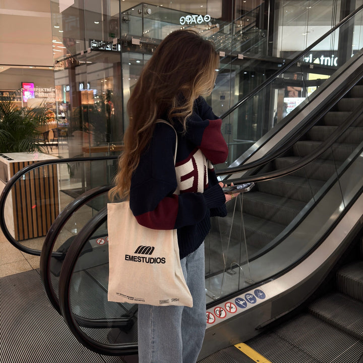Damen sportlicher Strickpullover mit kreativem Grafikdesign und lässigem Schnitt Drune