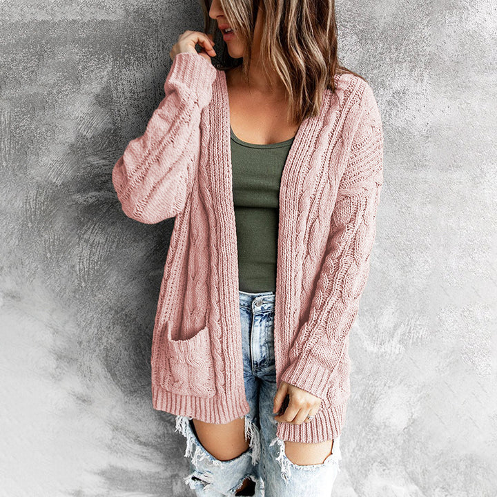 Damen Strickjacke im lässigen Oversized-Stil mit offener Front Drune