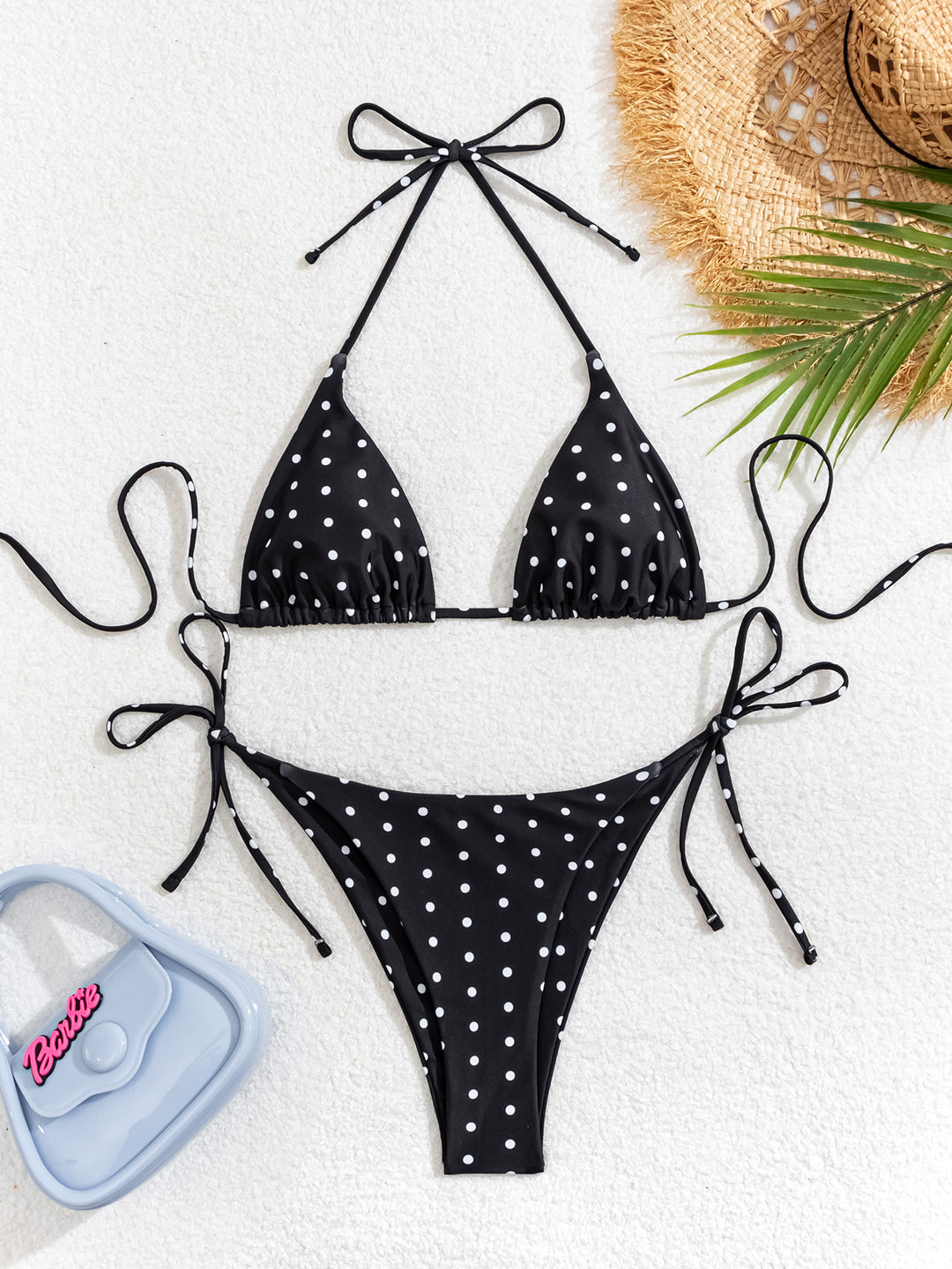 Damen Triangel-Bikini mit modischem Bindeband und strapazierfähigem Stoff Drune