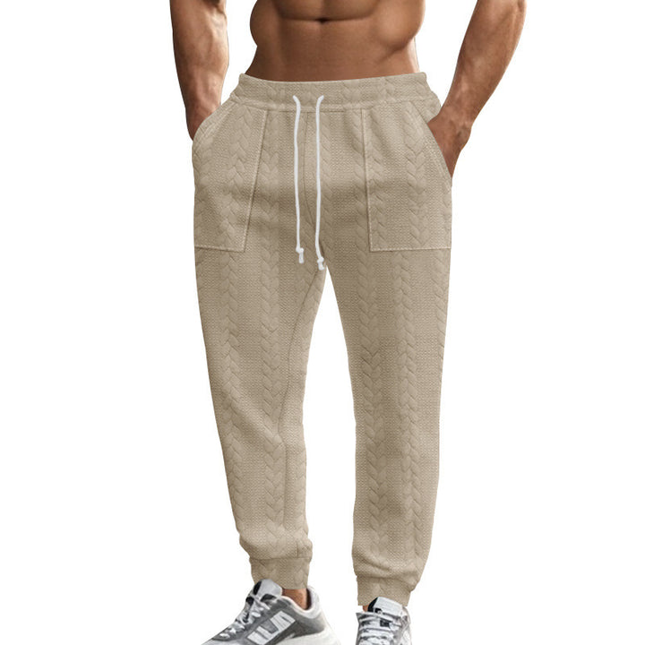 Herren Bequeme Trainingshose mit seitlichen Taschen und regulierbarem Kordelzug Drune