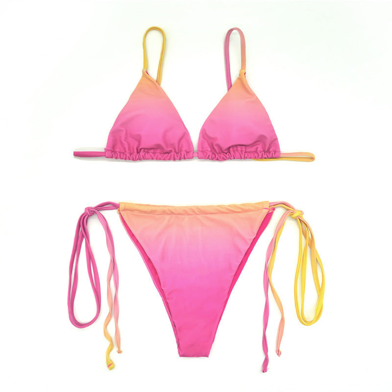 Damen Triangel-Bikini mit trendigem Ombre-Design Drune