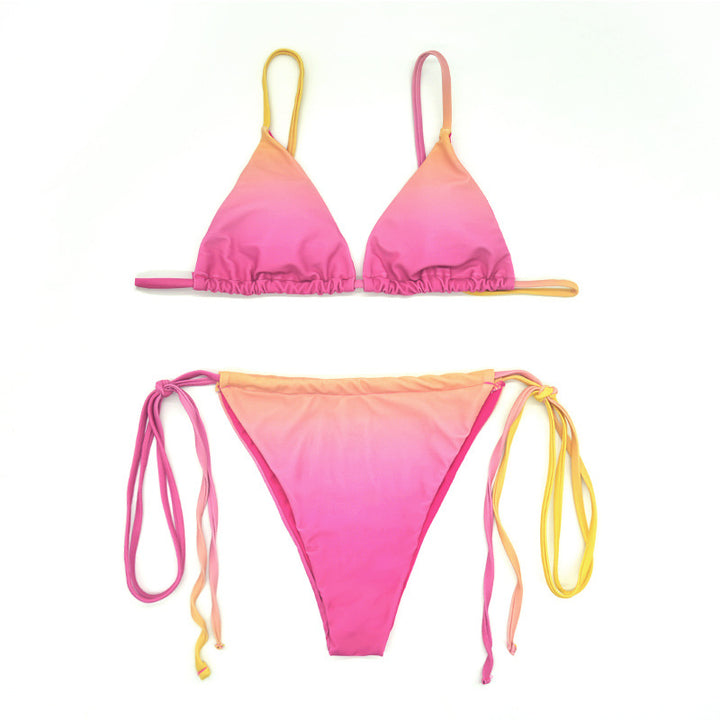Damen Triangel-Bikini mit trendigem Ombre-Design Drune