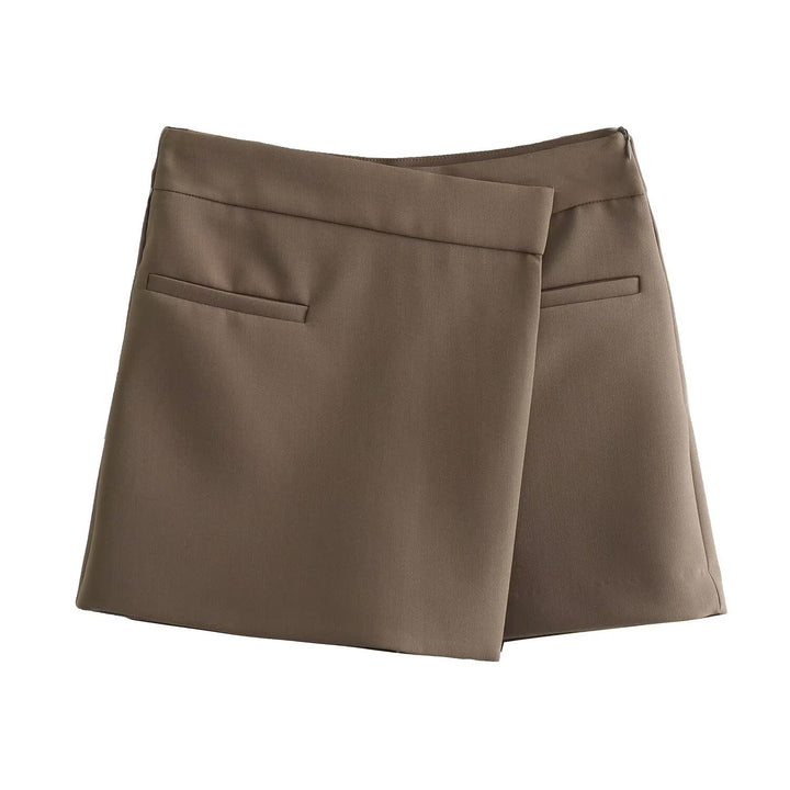 Damen eleganter Minirock mit subtilen Taschen und tailliertem Schnitt Drune