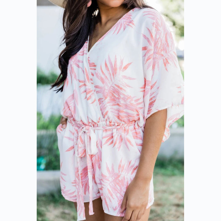 Damen Romantisches Strandkleid mit lässigem Schnitt und elastischem Taillenzug Drune