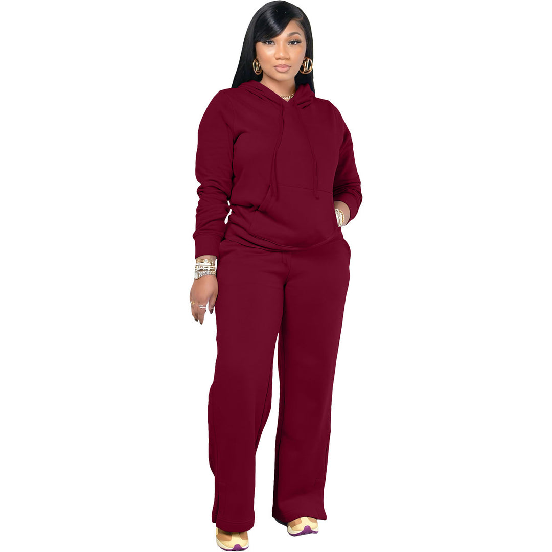 Damen entspannter Hooded Sweatsuit Drune