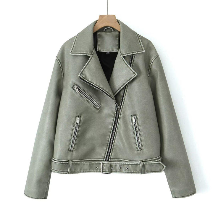 Damen Bikerjacke im Vintage-Stil Drune