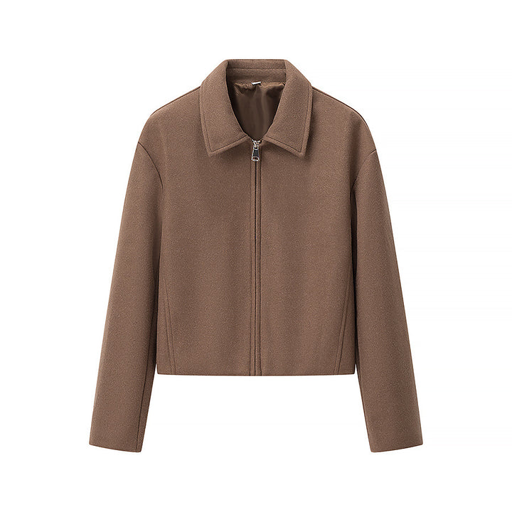 Damen Kurzjacke im urbanen Stil mit zwei Reißverschlusstaschen Drune
