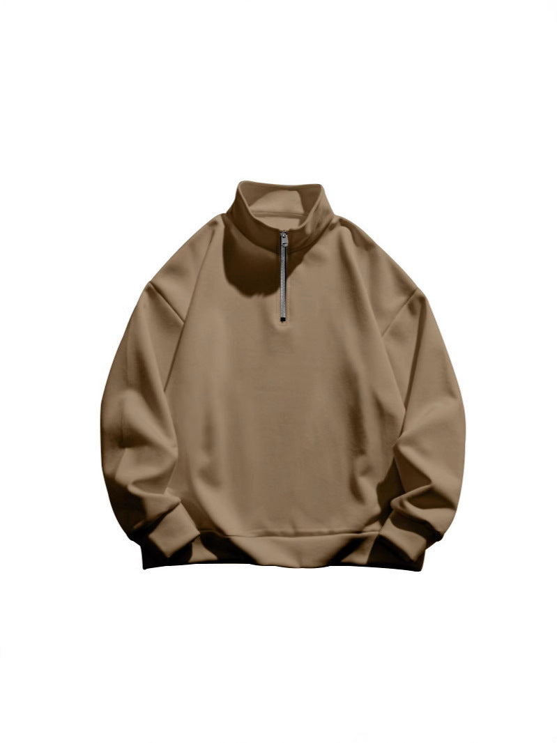 Damen Sweatshirt mit Stehkragen und Reißverschluss Drune