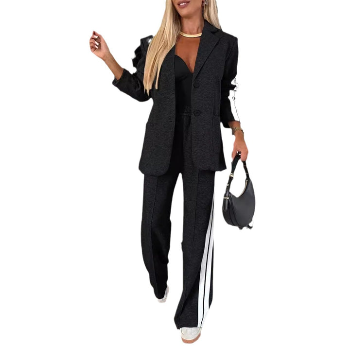 Damen Elegante und bequeme Blazer-Hose-Kombination Drune
