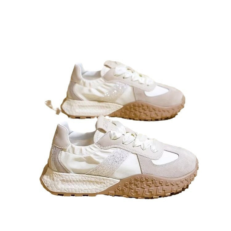 Damen Sportliche Sneakers mit glitzernden Akzenten und futuristischem Design Drune