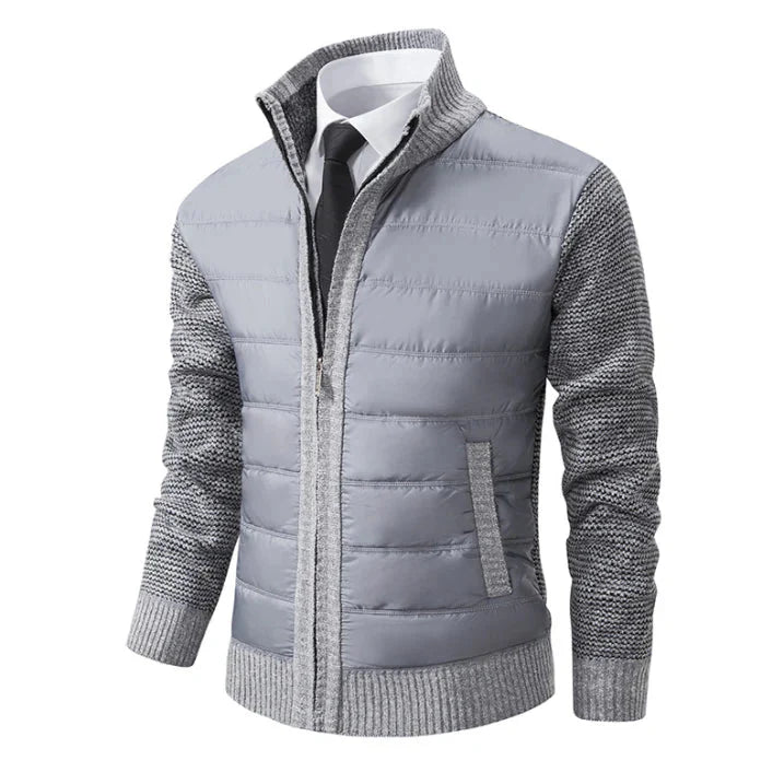 Drune | Herren Winter Steppjacke mit gerippten Bündchen und glattem Finish