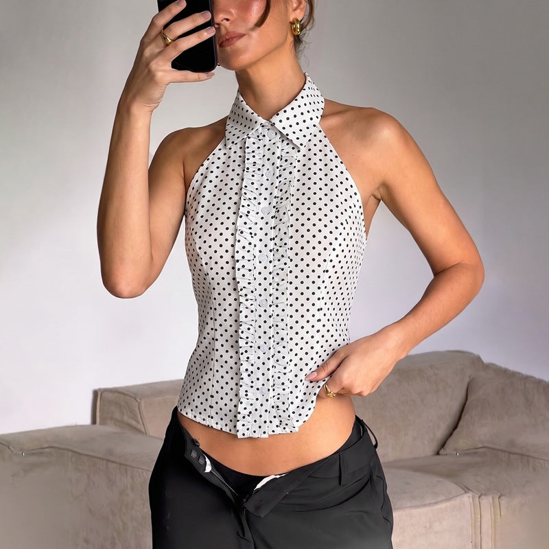 Damen Hemd mit Rüschendetails Drune