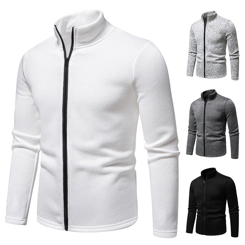 Herren Fleecejacke mit Stehkragen und durchgehendem Reißverschluss Drune