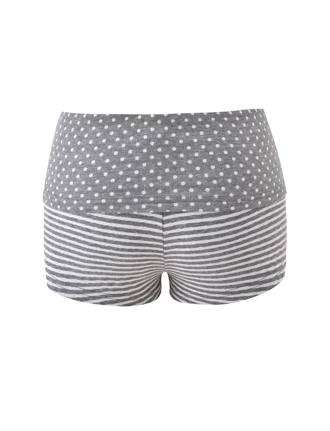 Damen Bequeme Shorts mit Punkt- und Streifenmuster Drune