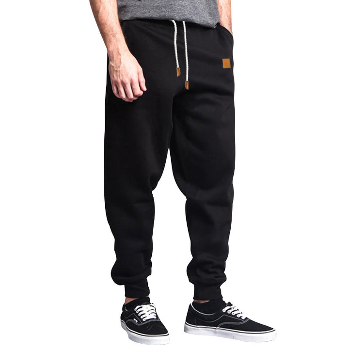 Herren Bequeme Freizeithose mit elastischem Bund und Seitentaschen Drune