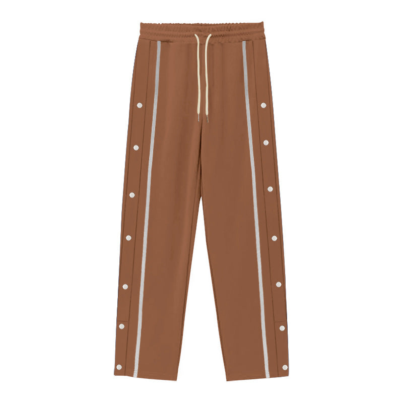 Drune | Gerade Sporthose mit Knöpfen
