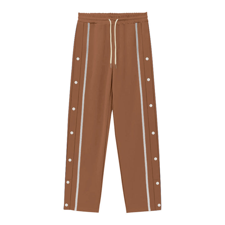 Drune | Gerade Sporthose mit Knöpfen