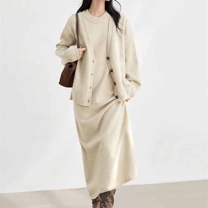 Damen Strickjacke aus hochwertiger Wolle Drune