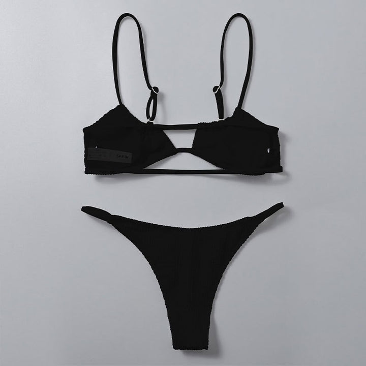 Damen Triangel-Bikini-Set mit raffiniertem Schnitt Drune