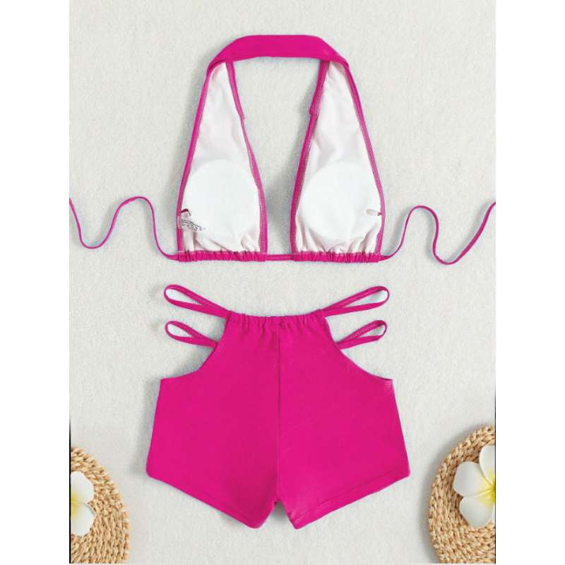 Damen Sport-Bikini mit hohem Bund und verstellbaren Trägern Drune