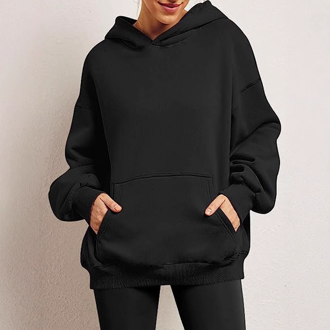 Damen Oversized Kapuzenpullover Drune