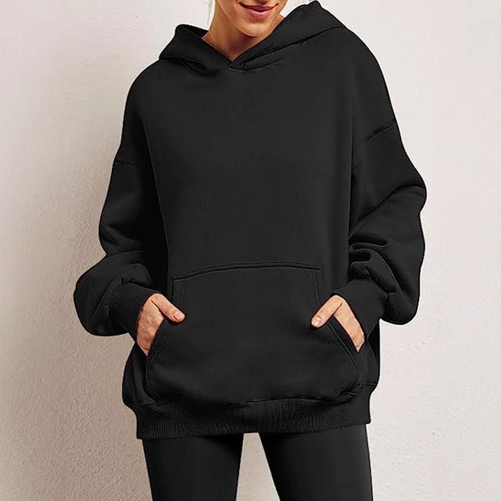 Damen Oversized Kapuzenpullover Drune