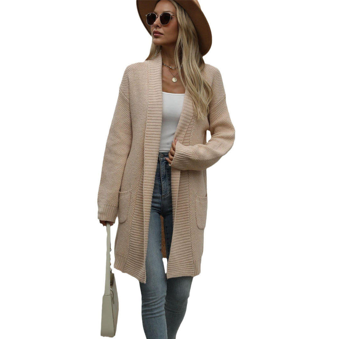 Damen leichter Strickcardigan mit modernen Maschen und lässigem Schnitt Drune