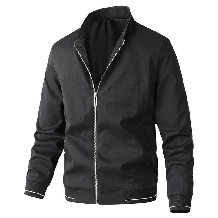 Herren modische Bomberjacke mit sportlichem Design und elastischen Bündchen Drune