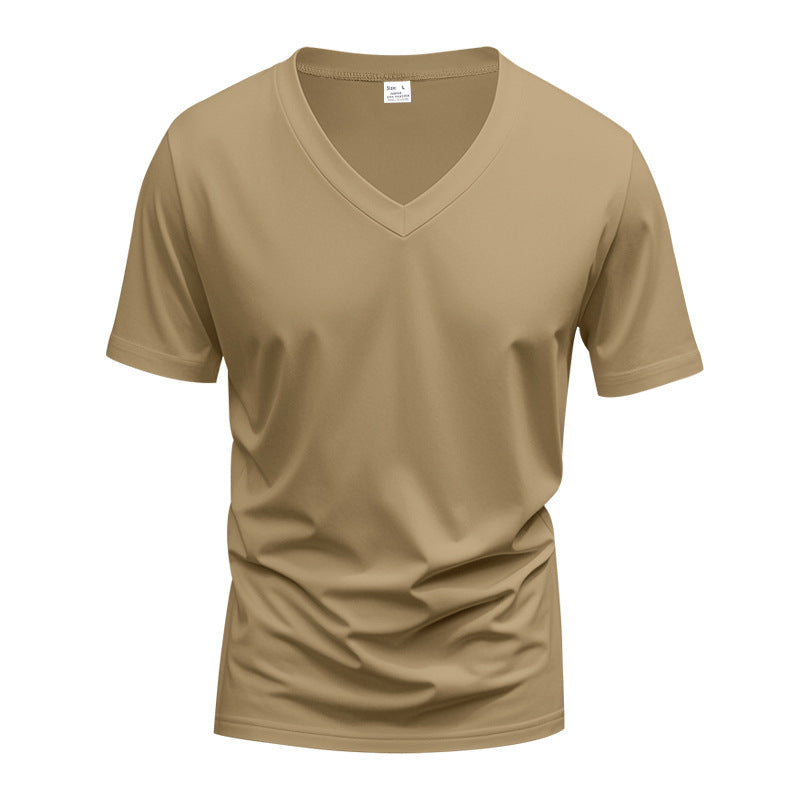 Herren nan V-Ausschnitt Funktionsshirt aus leichtem Interlock mit figurnahem Schnitt Drune