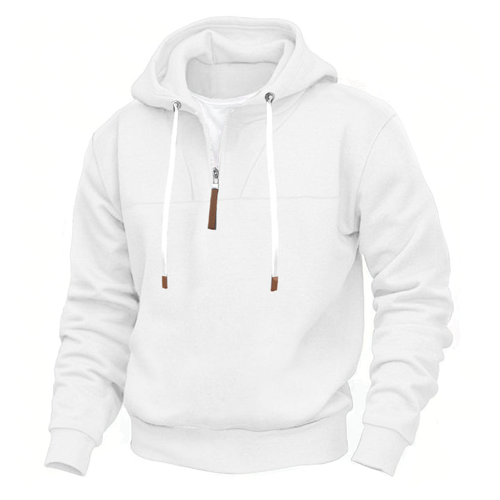 Herren Kapuzenpullover mit halbem Reißverschluss und hochwertigen Materialien Drune