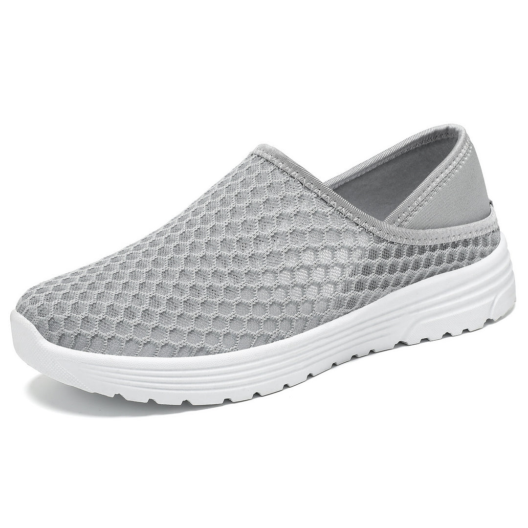 Damen nan atmungsaktive Mesh-Slip-On Clog-Sneaker mit Memory-Fußbett und dämpfender EVA-Sohle Drune