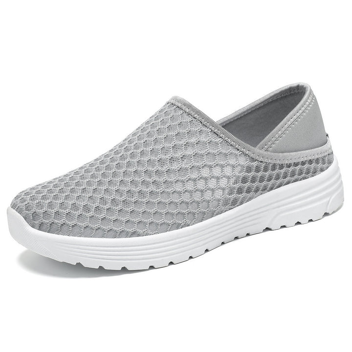 Damen nan atmungsaktive Mesh-Slip-On Clog-Sneaker mit Memory-Fußbett und dämpfender EVA-Sohle Drune