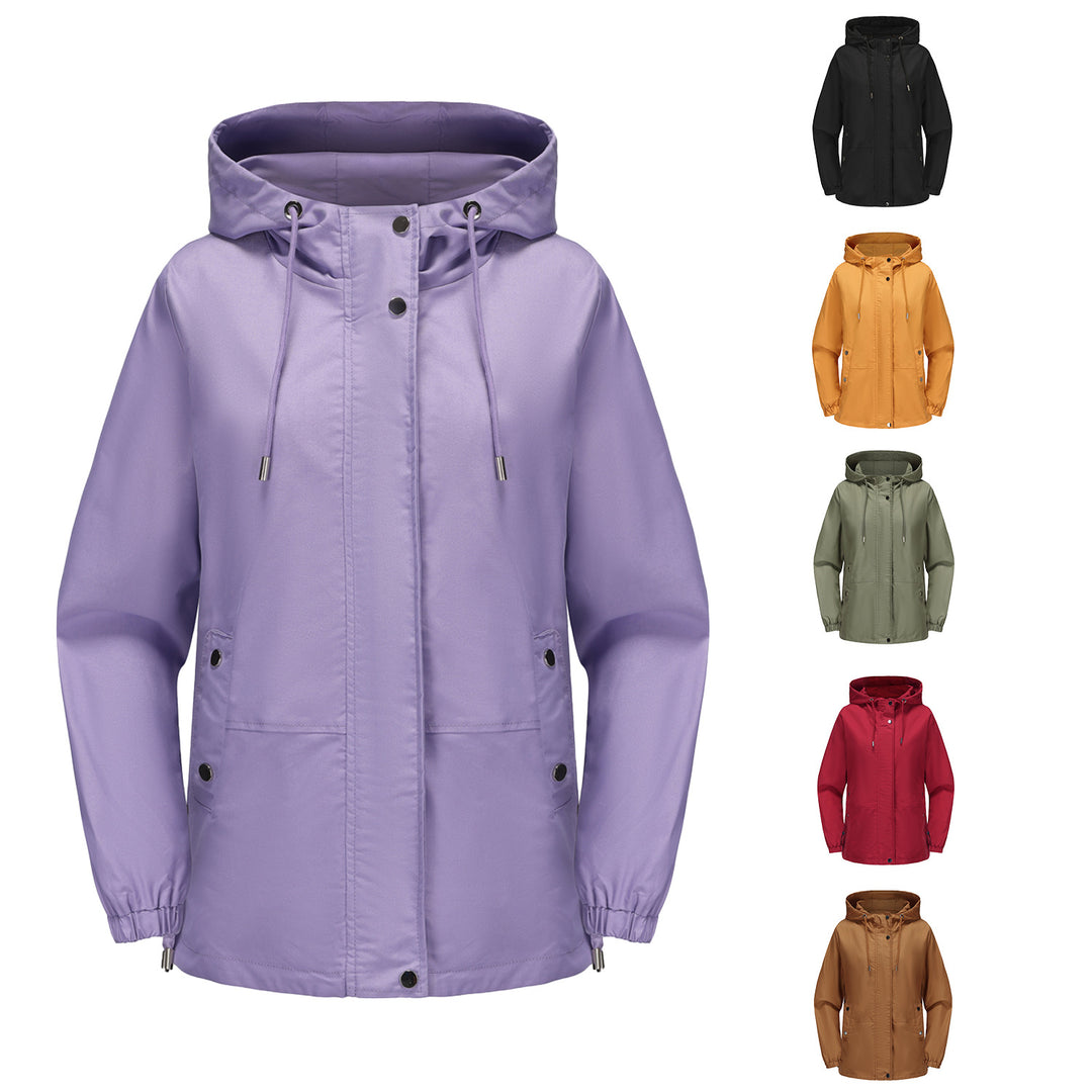Damen leichte Windjacke mit verstellbarem Bund Drune