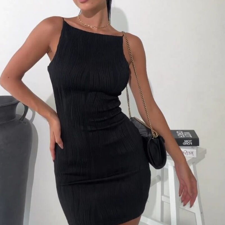 Damen Figurbetontes Maxikleid mit elegantem Reliefmuster Drune