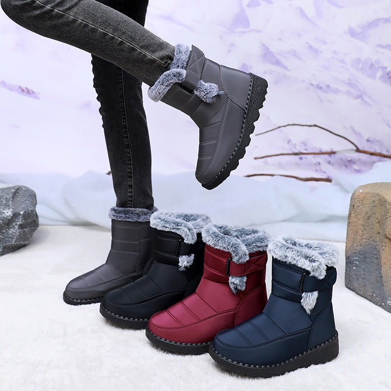 Damen Winterstiefel mit kuscheligem Futter und rutschfester Sohle Drune