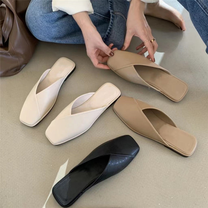 Damen Mules mit elegantem Überkreuz-Design und komfortabler Fußbettung Drune